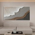 Ocean vagues texture abstraite de minimalisme d’art de mur